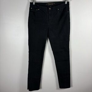 Lauren Ralph Lauren Women's 10 Black Classic Straight 5 Pocket Denim Jeans‎